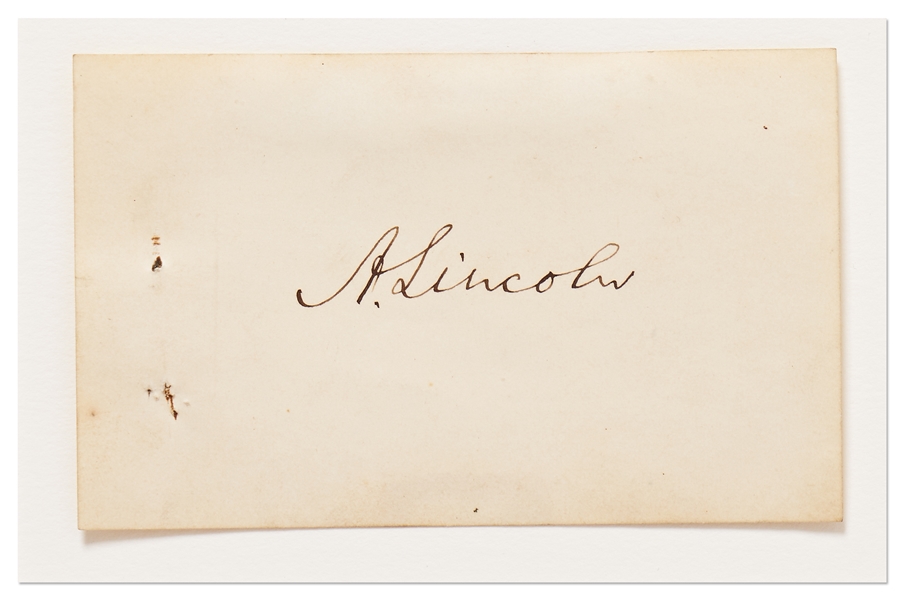 Abraham Lincoln Signature as President