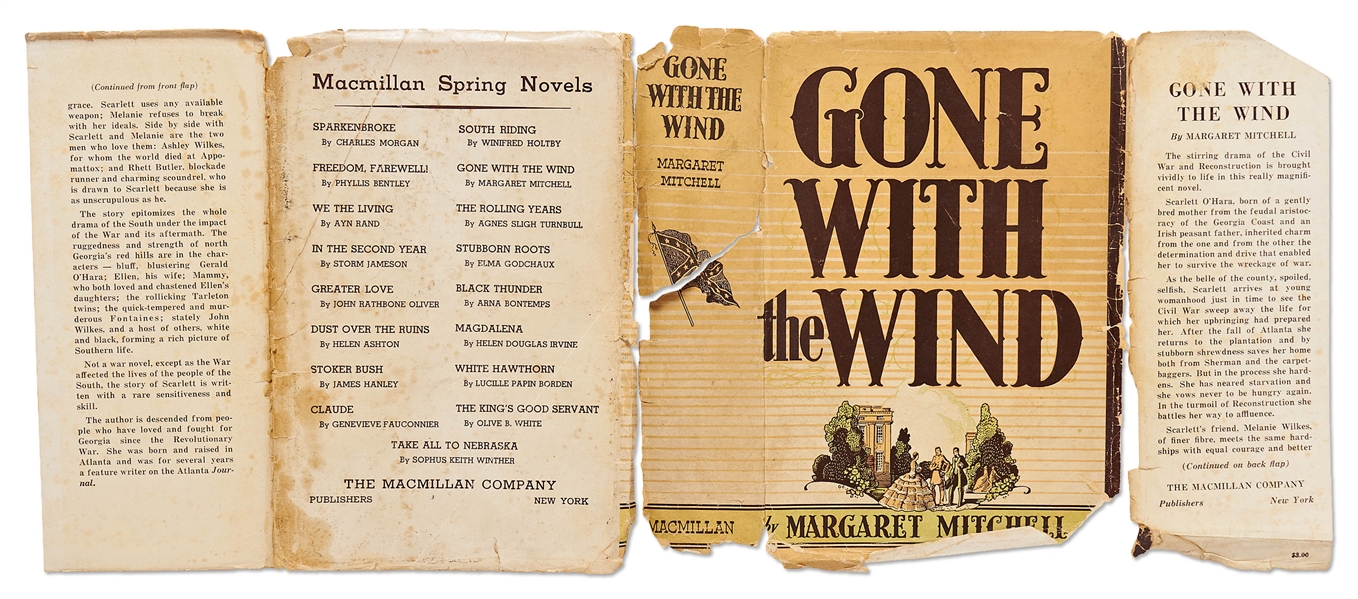 Margaret Mitchell Signed First Edition, First Printing of ''Gone With the Wind'' -- Housed in Rare First Printing Dust Jacket