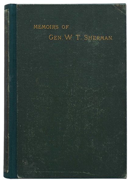 Civil War General William Tecumseh Sherman Signed Memoirs