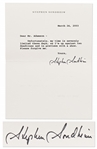 Stephen Sondheim Letter Signed -- …Im up against two deadlines and in previews with a show…