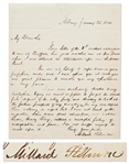 Millard Fillmore Autograph Letter Signed Regarding the Whig Defeat in the 1844 Presidential Election -- …dreading to look at the future prospects of my country…our noble leader, Henry Clay…