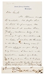 William McKinley Autograph Letter Signed -- ...I will pass the resolution in the House this morning...