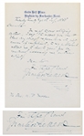 Charles Dickens Autograph Letter Signed from 1868