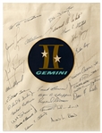 Gemini Display Signed by Neil Armstrong, Gus Grissom, Edward White, John Young, Alan Shepard, Tom Stafford & More