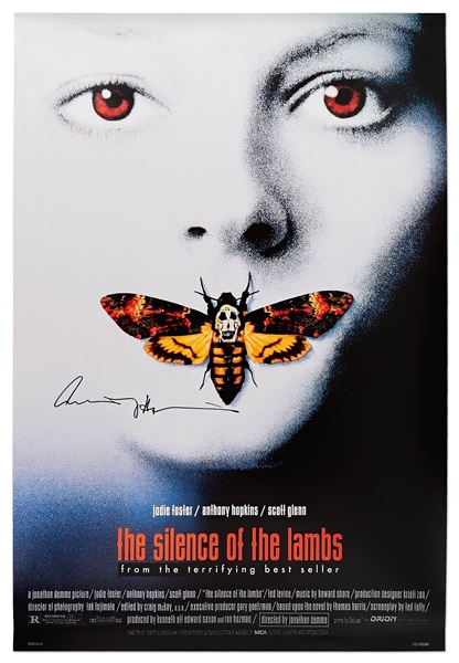 Anthony Hopkins Signed ''Silence of the Lambs'' Movie Poster