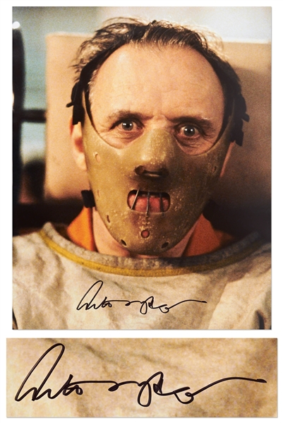 Anthony Hopkins Signed 16x 20 Photo from Silence of the Lambs