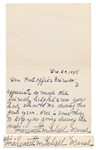 Margaret Mitchell Autograph Note Signed from 1948