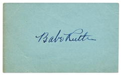 Babe Ruth Signature, Circa 1934