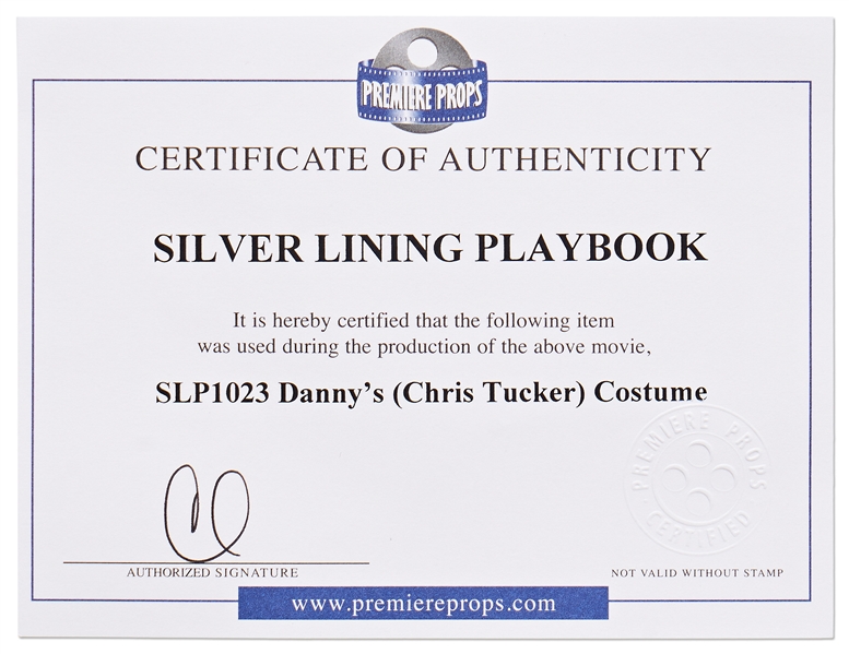 Chris Tucker Shirt From the 2012 Acclaimed Indie Film ''Silver Linings Playbook''