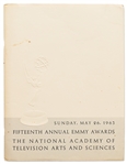 Program From the 1963 Emmy Awards Ceremony