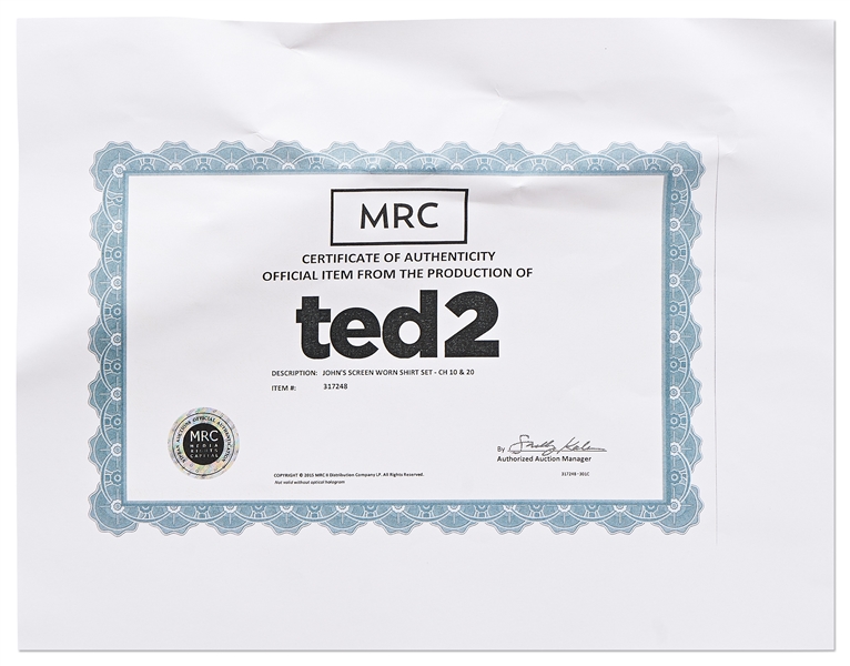 Mark Wahlberg Screen-Worn Shirt from ''Ted 2''