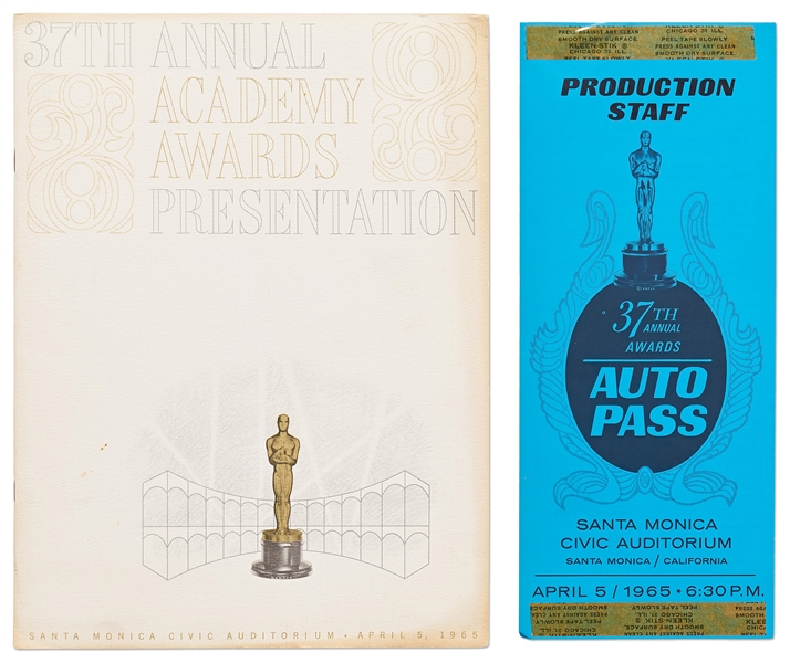 37th Academy Awards Presentation Program