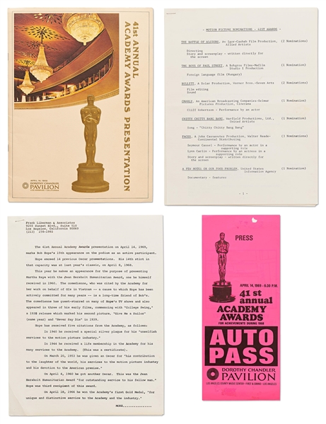 41st Academy Awards Presentation Program