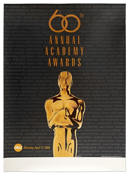 60th Academy Awards Poster