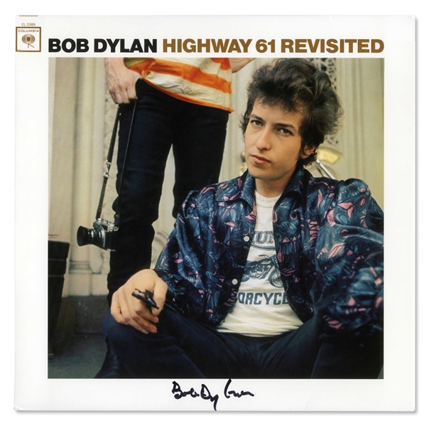 Bob Dylan Signed Album ''Highway 61 Revisited'' -- With Jeff Rosen COA