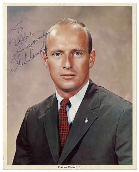 Apollo 12 Moonwalker Charles Conrad Signed 8'' x 10'' NASA Photo