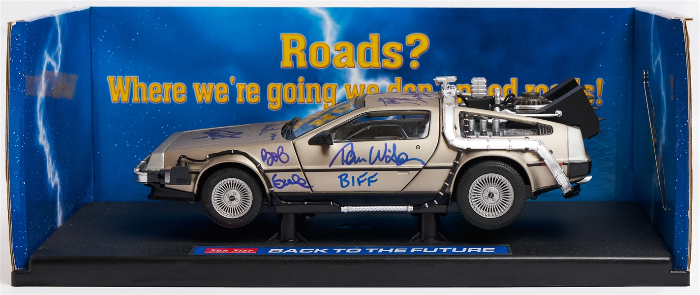 ''Back to the Future'' Cast-Signed DeLorean Including Michael J. Fox Signature