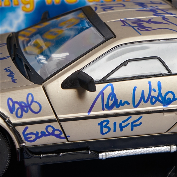 ''Back to the Future'' Cast-Signed DeLorean Including Michael J. Fox Signature