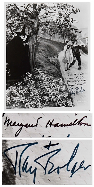 Margaret Hamilton and Ray Bolger Signed ''Wizard of Oz'' Photo -- With PSA/DNA COA