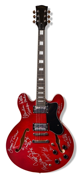 ''Back to the Future'' Cast-Signed Guitar -- Signatures Include Michael J. Fox, Who Played a Similar Guitar in the Climactic Sequence of the 1985 Film