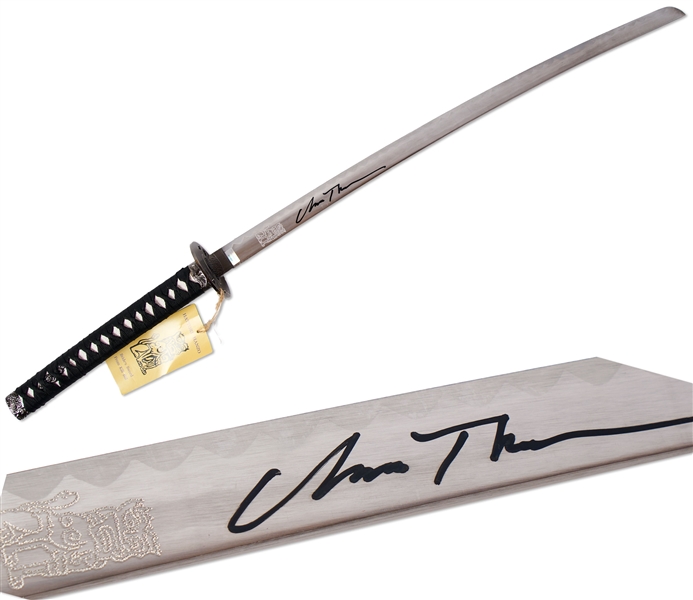 Uma Thurman Signed Katana Sword, Her Weapon From ''Kill Bill''