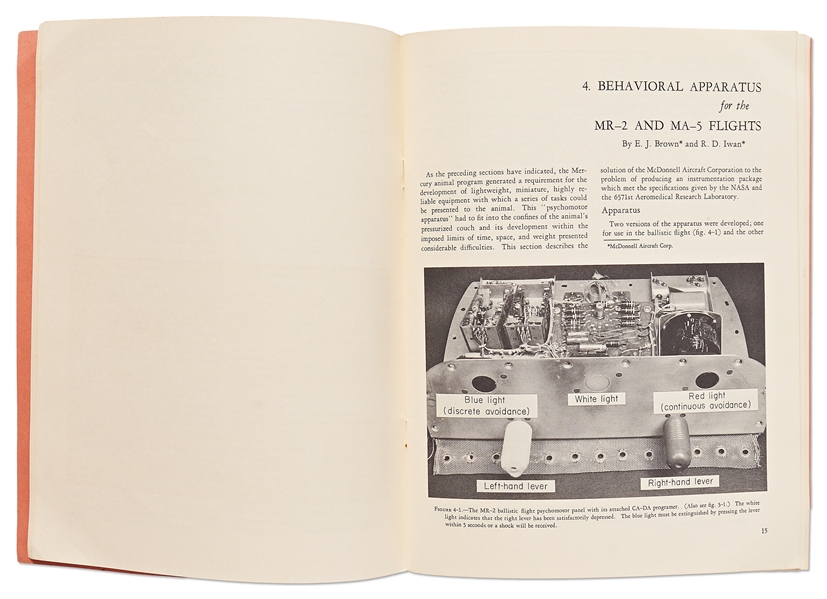 NASA Report from 1963 on the Results of the Mercury Flights of Chimpanzees