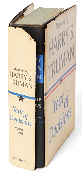 Harry Truman Signed ''Year of Decisions'', Volume I of His Memoirs