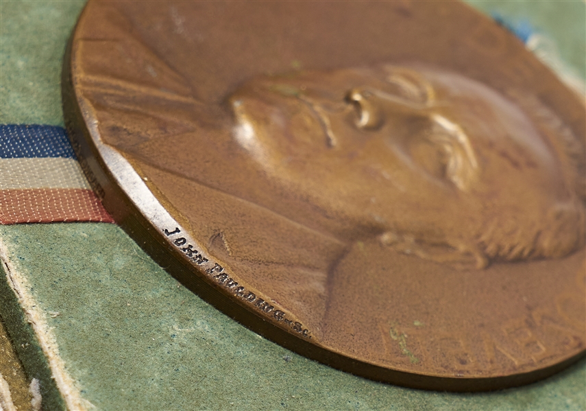 Franklin D. Roosevelt Bronze Medal by Sculptor John Paulding