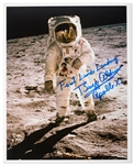 Buzz Aldrin 8" x 10" Photo Signed "First Lunar Landing / Buzz Aldrin / Apollo XI"