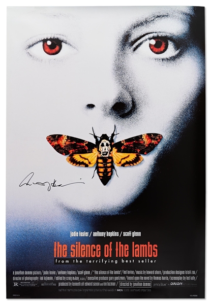 Anthony Hopkins Signed Silence of the Lambs Movie Poster