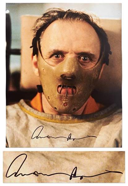 Anthony Hopkins Signed 16x 20 Photo from Silence of the Lambs