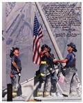 Thomas E. Franklin, 9/11 Photographer of Raising the Flag at Ground Zero, Signed 16 x 20 Photo with His Handwritten Essay About 9/11