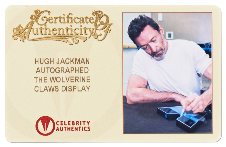 Hugh Jackman Signed Wolverine Claws Light Display -- With Celebrity Authentics COA