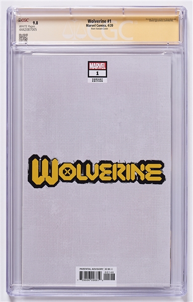 Hugh Jackman & Artist Greg Horn Signed ''Wolverine #1'' Comic Book -- Encapsulated & Graded 9.8 by CGC