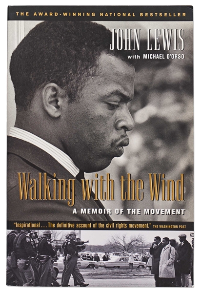 John Lewis Signed ''Walking with the Wind'' Civil Rights Book