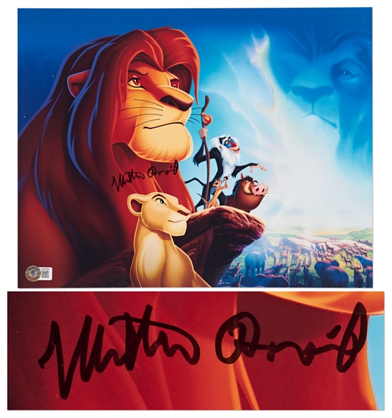 Matthew Broderick Signed 11'' x 14'' Photo from ''The Lion King'' -- With Beckett COA