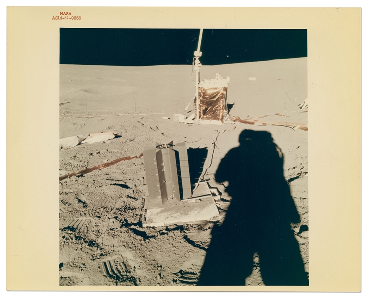 Apollo 14 Red Number NASA Photo -- With ''A Kodak Paper'' Watermark on Verso