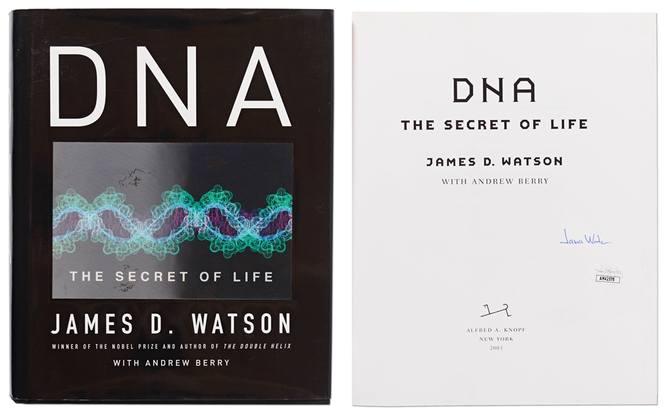 James Watson Signed First Edition of ''DNA: The Secret of Life'' -- With JSA COA