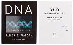 James Watson Signed First Edition of DNA: The Secret of Life -- With JSA COA