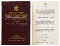 Gerald Ford Signed Deluxe Limited Edition of the Warren Commission Report