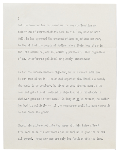 Very Large Lot of Correspondence from Frank Lloyd Wright -- Includes 13 Telegrams Sent by Wright, 3 Letters & Hundreds of Pages of Retained Letters & Documents