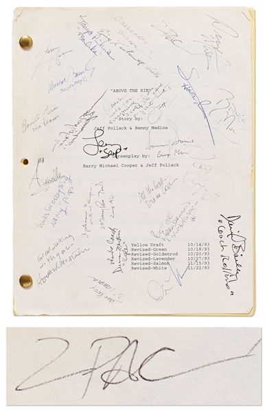 Tupac Shakur Signed Script for ''Above the Rim''