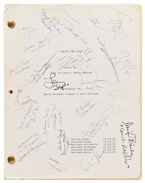 Tupac Shakur Signed Script for ''Above the Rim''