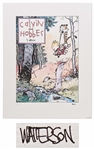 Bill Watterson Signed Limited Edition Lithograph of Calvin and Hobbes from 1992 -- Pristine Condition