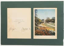 King George VI and Queen Elizabeth the Queen Mother Signed Christmas Card