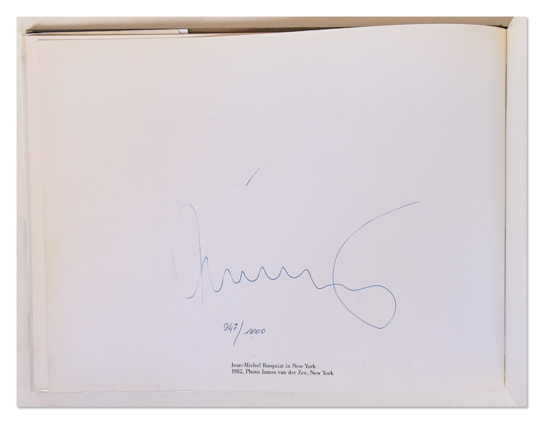 Jean-Michel Basquiat Signed First Edition of His ''Drawings''