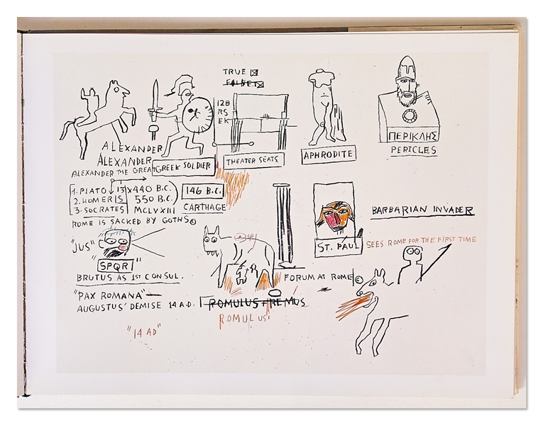 Jean-Michel Basquiat Signed First Edition of His ''Drawings''