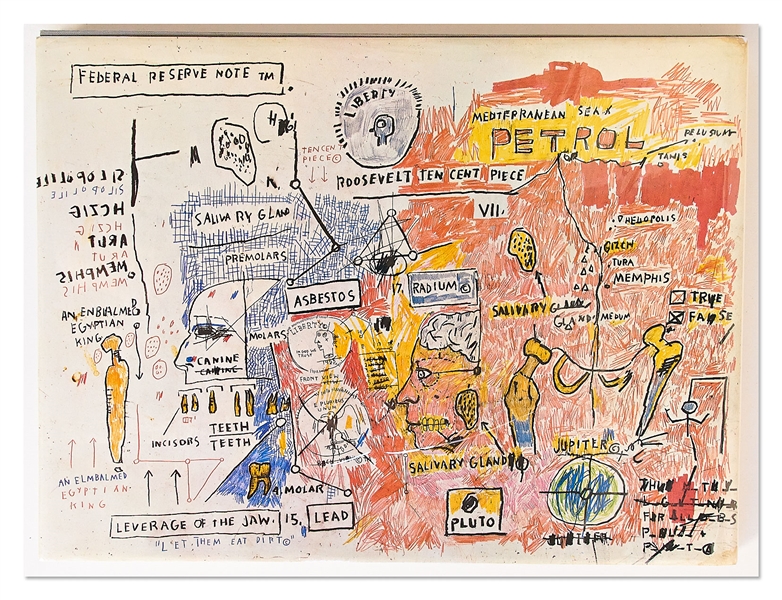 Jean-Michel Basquiat Signed First Edition of His ''Drawings''