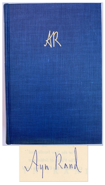 Ayn Rand Signed ''Atlas Shrugged'' -- Special 10th Anniversary Limited Edition with Rare Glassine Dust Jacket & Slipcase