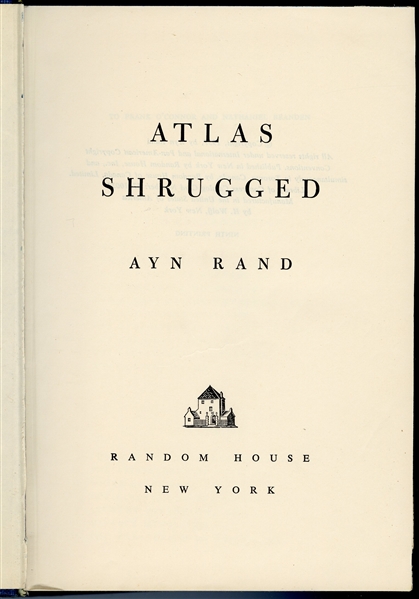 Ayn Rand Signed ''Atlas Shrugged'' -- Special 10th Anniversary Limited Edition with Rare Glassine Dust Jacket & Slipcase